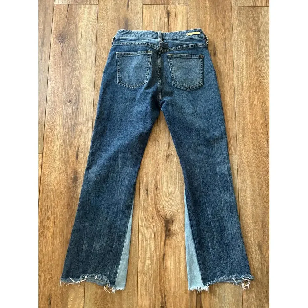 Anthropologie Pilcro High Rise Two Tone Flare Jeans Size 26 - Picture 7 of 7